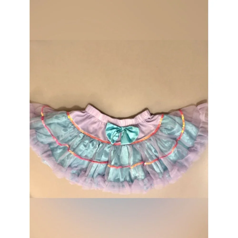 Kids Dance Costume Skirt - Purple and Blue
